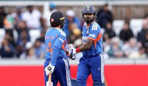 Shreyas Iyer completes 5,000 international runs, Abhishek Sharma races to 100 T20I sixes