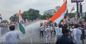 RJD’s Raj Bhavan march turns tense in Patna as protesters try to break through barricades