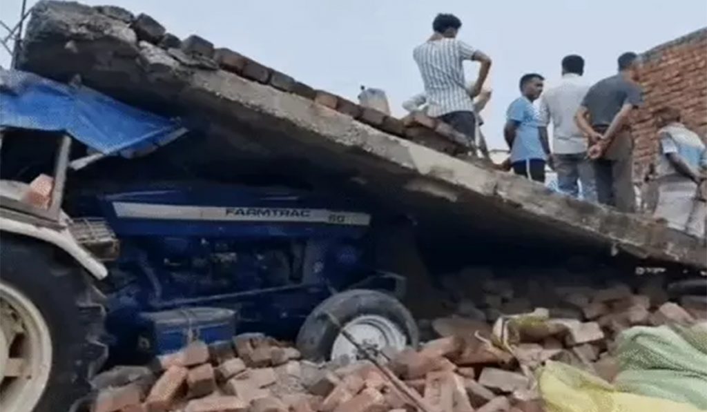 Haryana House wall collapse