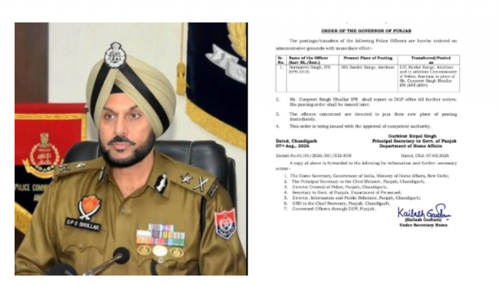 Kejriwal Raises Questions Over Transfer of Amritsar Police Commissioner Gurpreet Singh Bhullar