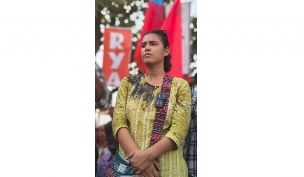 Ranchi student protest turns chaotic, ink thrown at AISA chief Neha Bora, youth detained