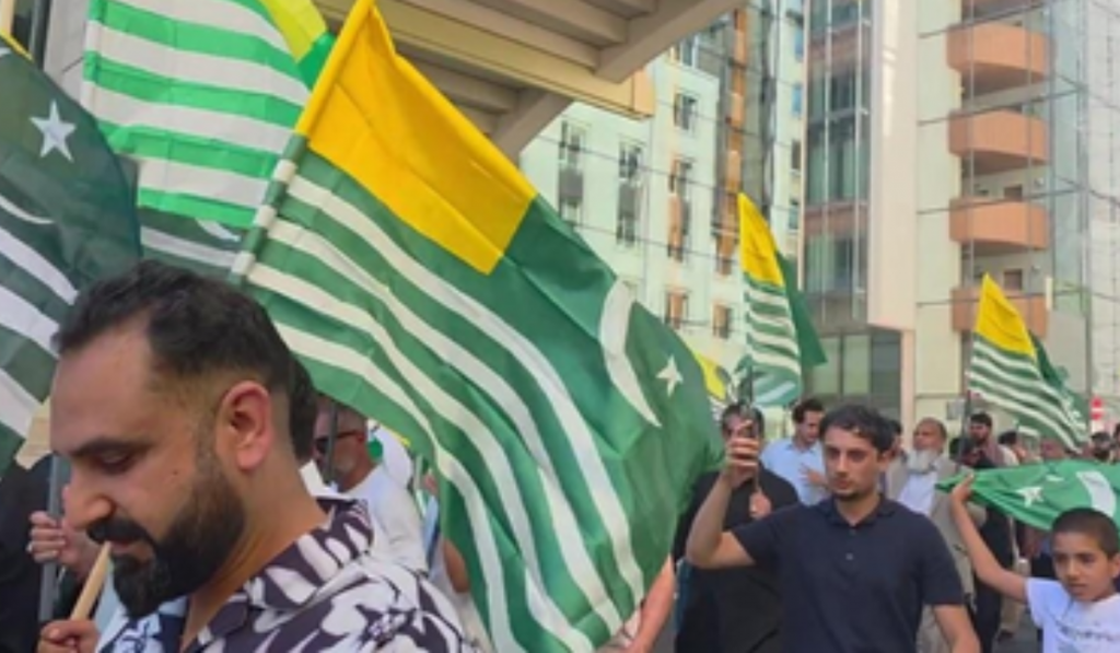 Kashmiris March in Belgium Against Alleged Human Rights Abuses by Pak Forces in PoK