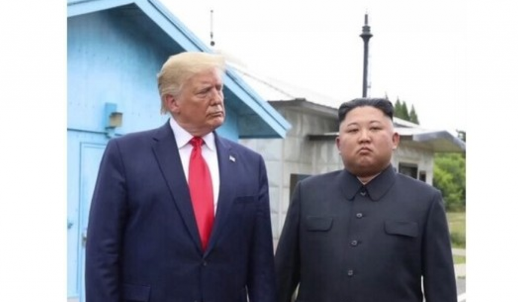 Trump posts photo with North Korean leader Kim, says 'we get along great'