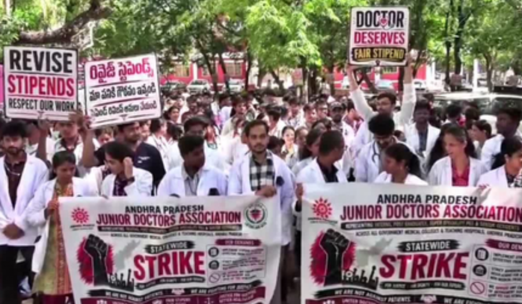 Stipend Hike Demand: Junior Doctors Intensify Protest Across Andhra Pradesh