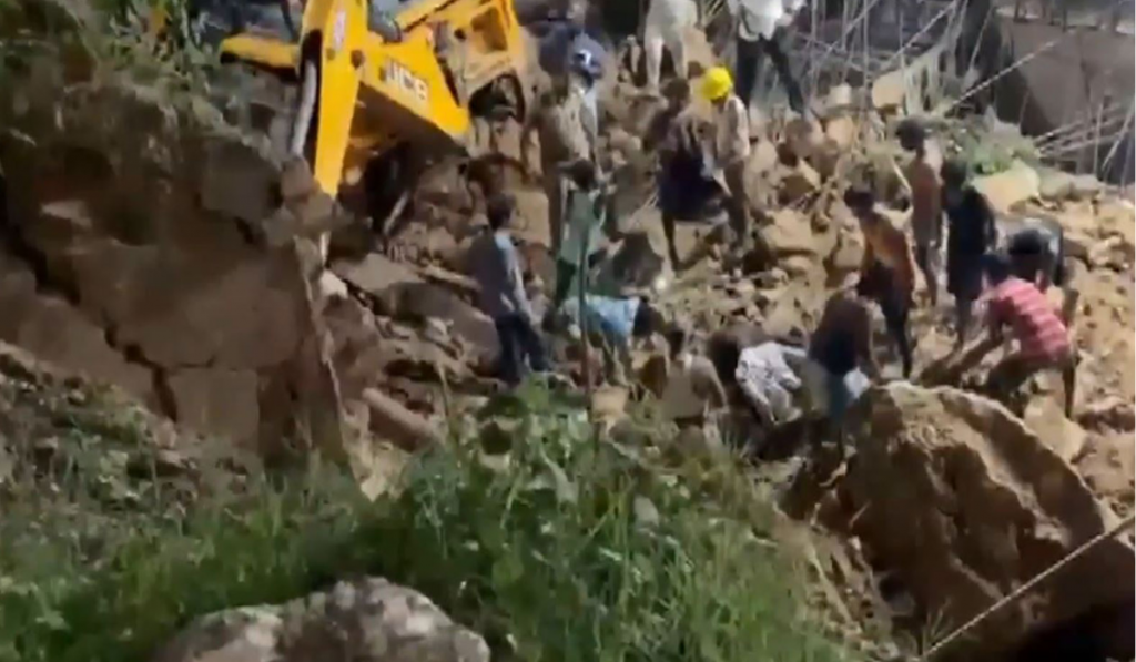 Soil Collapse at Private Hospital Construction Site in Mohali, Rescue Operation Underway