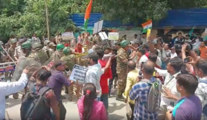 Bihar students march towards CM’s residence over TRE-4 issue, clash with cops