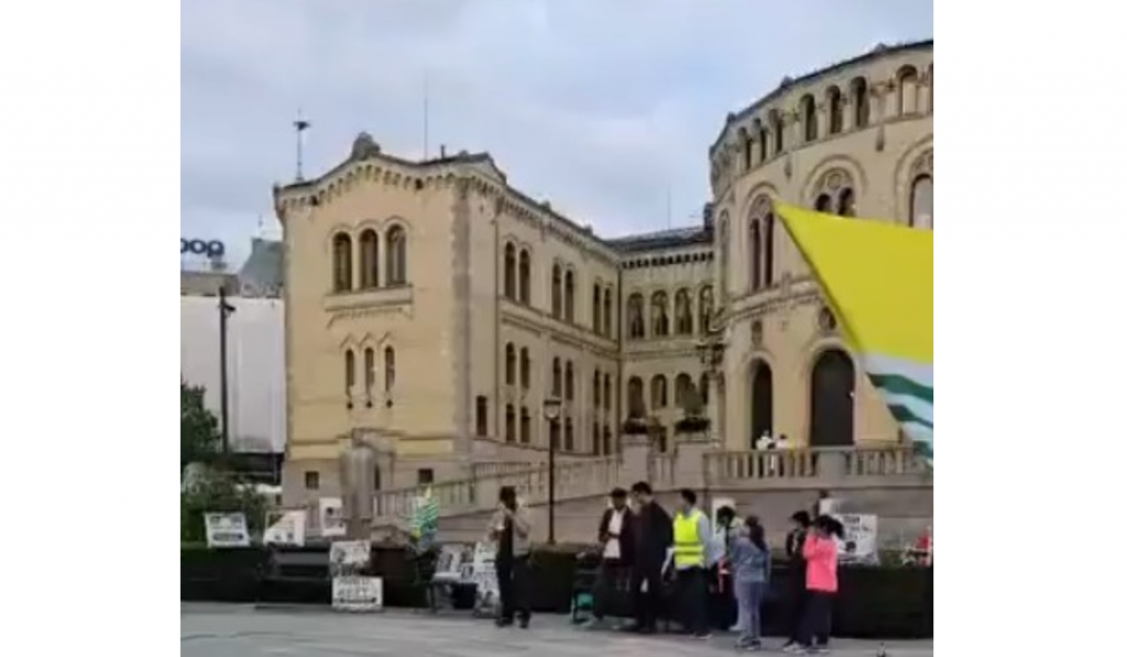 Protest Outside Norway Parliament: Kashmiri Diaspora Condemns Pakistan’s Actions in PoK