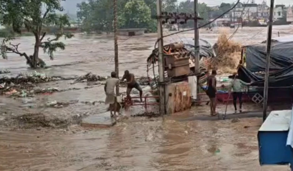 Flood Threat in Chitrakoot as Mandakini River Overflows, Drone Surveillance Begins