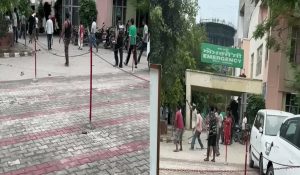 Bricks and stones flew between two groups outside emergency ward of Ludhiana Civil Hospital; vehicle vandalized