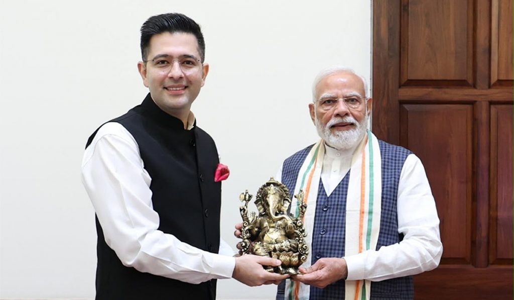 PM Modi meets Raghav Chadha