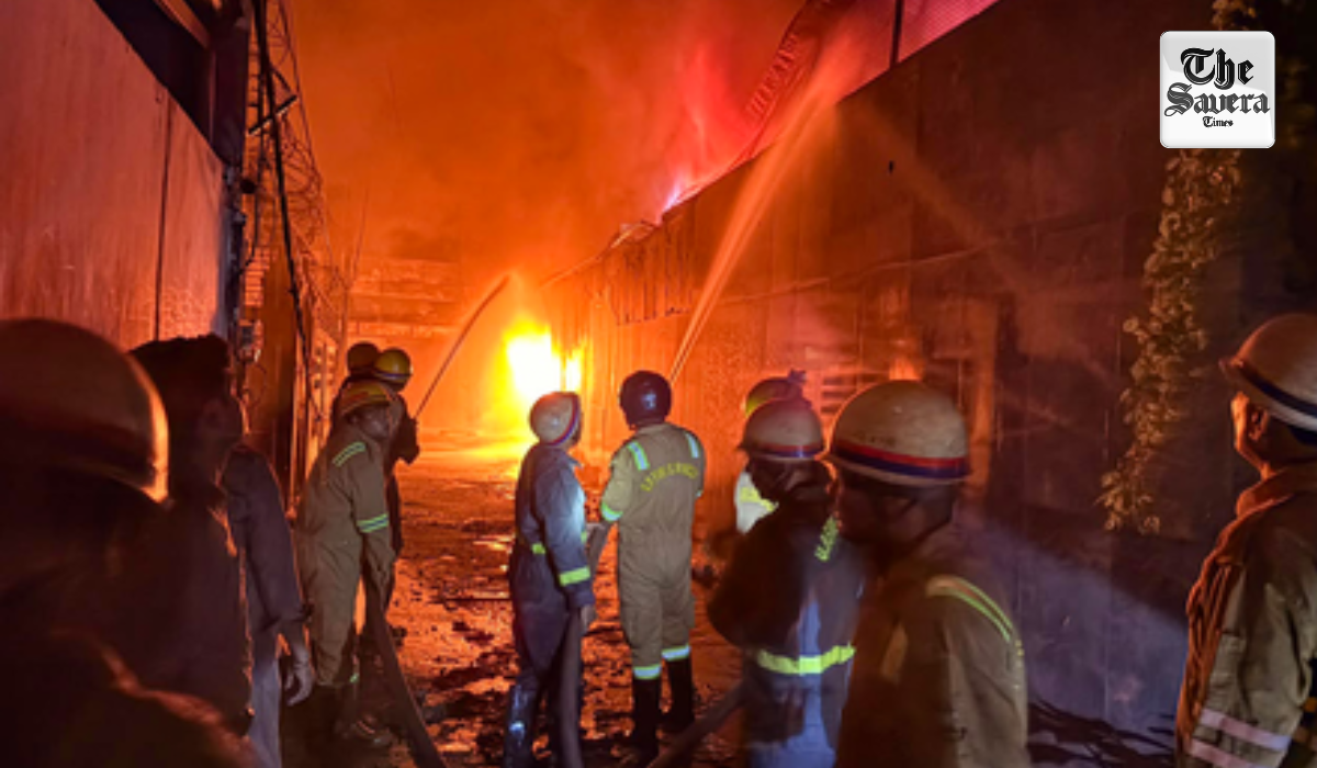 Two Fire Personnel Killed, Three Injured as Factory Wall Collapses During Greater Noida Blaze