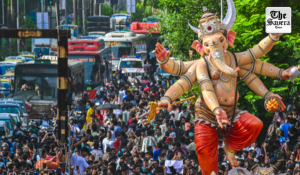 Two dead as Ganpati idol falls during procession in Mumbai