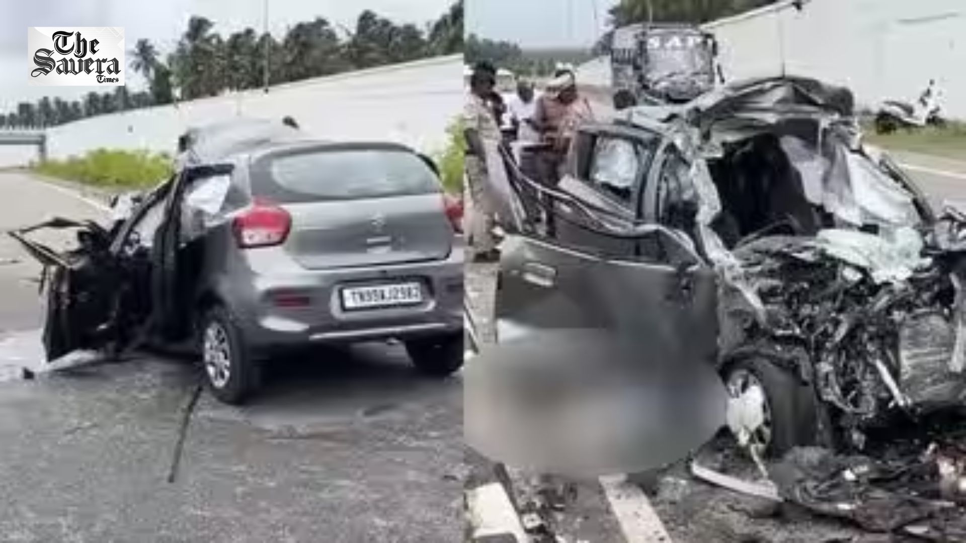 Five Killed After Car Rams Into Stationary Lorry on Pollachi Highway in Tamil Nadu