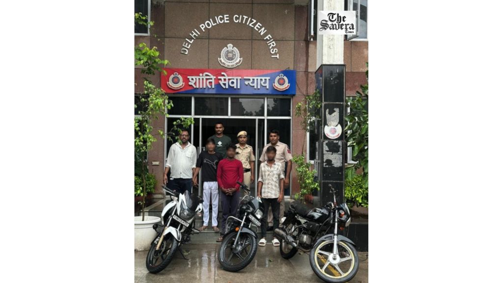 Delhi Police Arrest Three Interstate Auto-Lifters, Recover Three Stolen Bikes