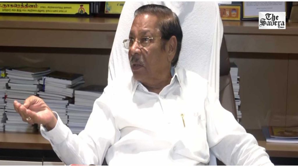 DMK’s RS Bharathi Targets CM Vijay Over Delimitation Meeting Amid Cauvery Row