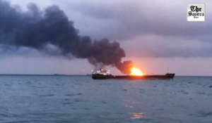 Merchant vessel catches fire after attack near Strait of Hormuz