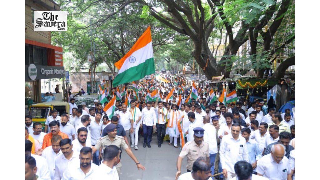 BJP Launches Har Ghar Tiranga Campaign in Bengaluru, Targets Congress