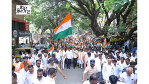 BJP Launches ‘Har Ghar Tiranga’ Campaign in Bengaluru, Says ‘No Need to Learn Patriotism from Congress’