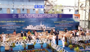Navy’s second next-gen offshore patrol vessel ‘Shruti’ launched at GRSE yard