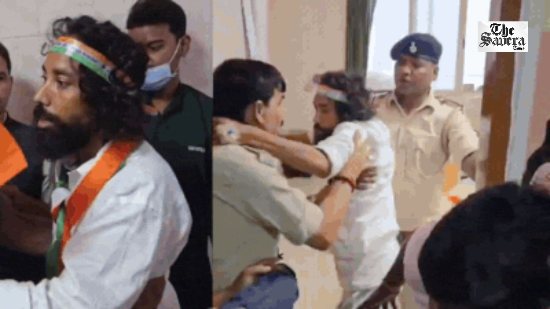 Jharkhand: Devendra Nath Mahto Stopped From Joining Tiranga Yatra in Ranchi, Scuffle With Police