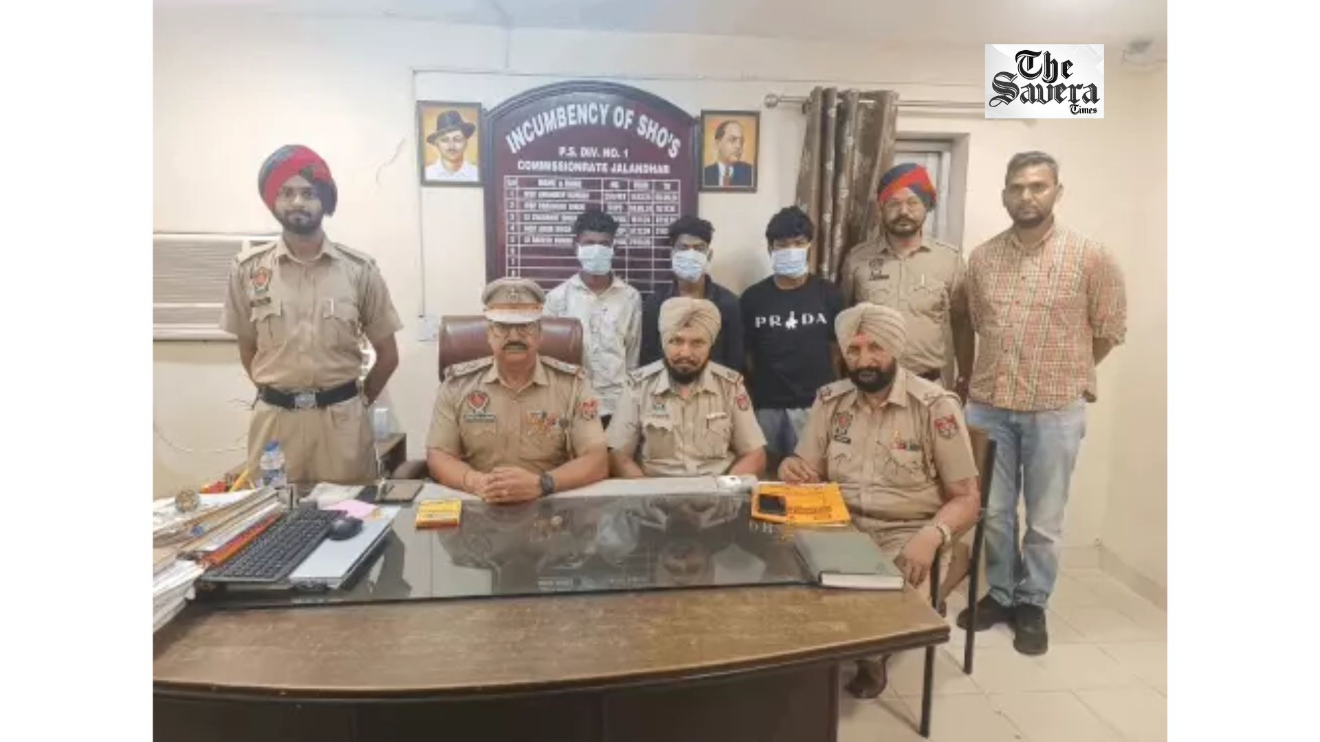 4 Snatchers, Including Minor, Arrested in Jalandhar; 2 Bikes, Phones and Narcotic Pills Recovered