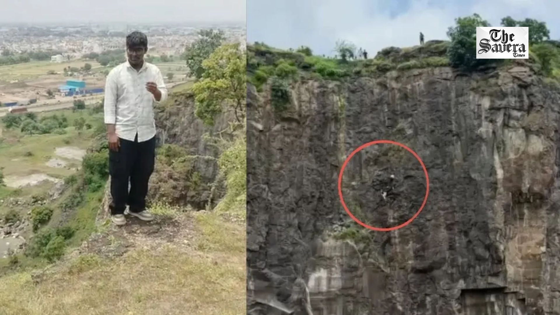 Teen falls from Maharashtra cliff while father tries to save him; mother also falls, all three die