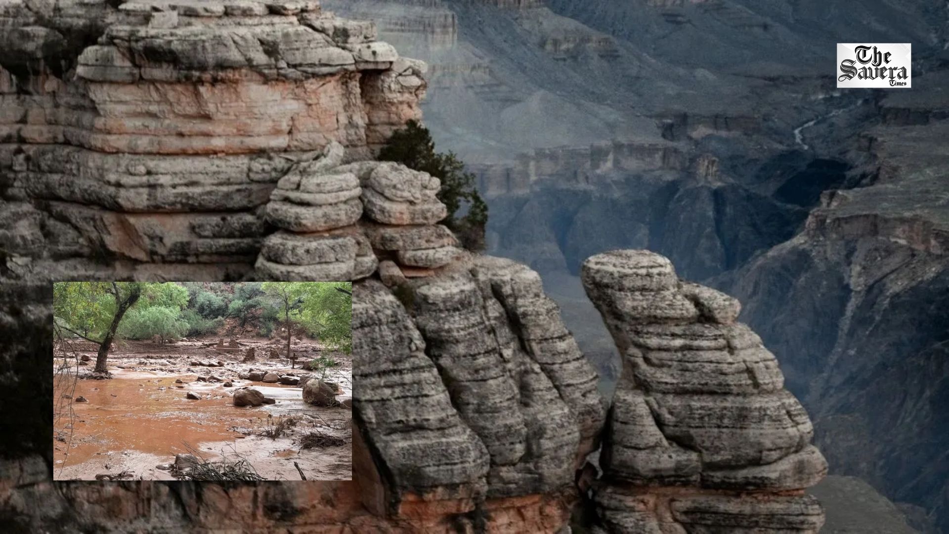 Grand Canyon flash flood: 62 evacuated, about 15 people feared missing