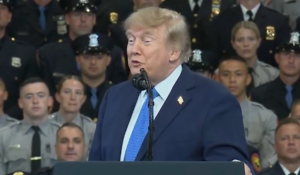 Trump claims historic fall in US violent crime