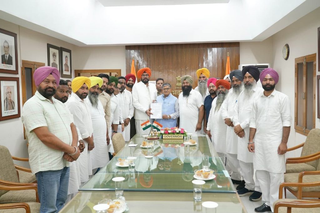 AAP MLA Kuldeep Singh Dhaliwal Meets Governor, Demands Dam on Ujh River to Protect Ajnala from Floods
