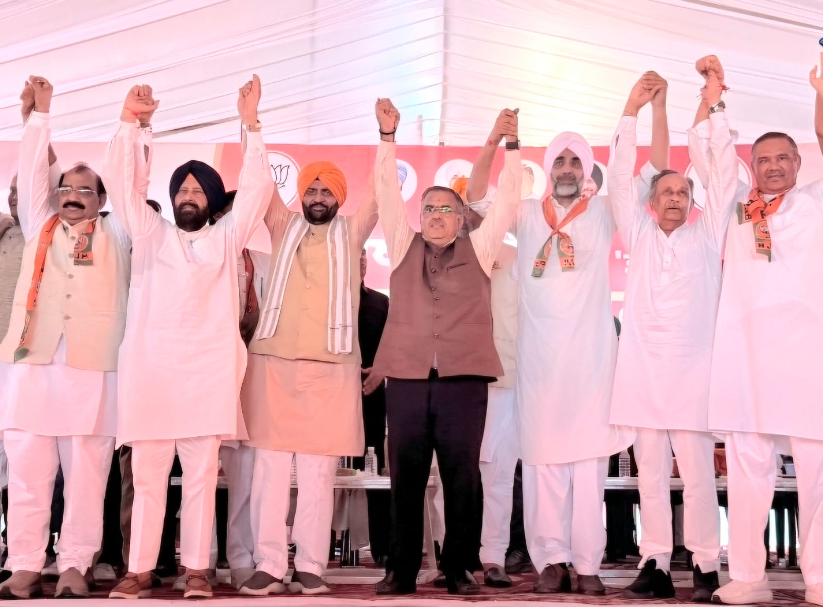 Addressing BJP rally at Baba Bakala on the occasion of Rakhar Puniya, Tarun Chugh targets AAP and Congress