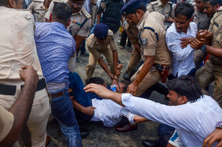 TRE-4, Group D aspirants stage protest in Patna over recruitment demands