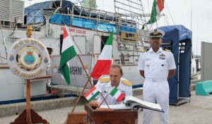 INS Sudarshini hosts Italian Navy Chief at Livorno, strengthens India-Italy maritime ties