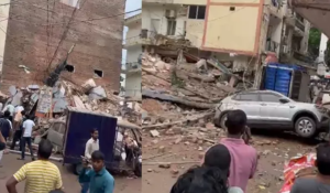 Building Collapses in Delhi’s Satya Niketan; 8 People Feared Trapped
