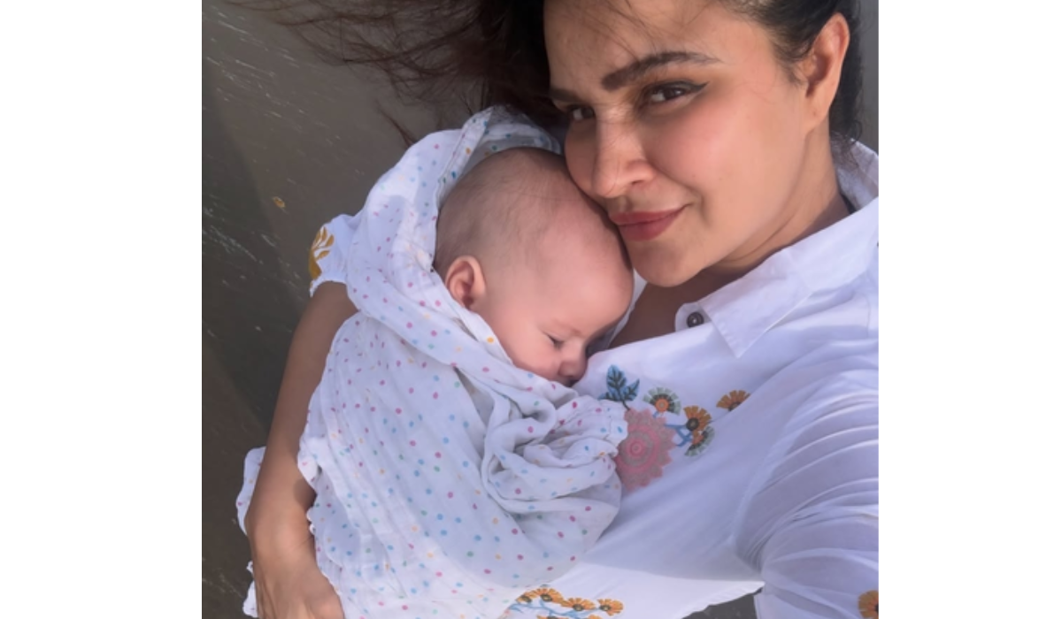 Aashka Goradia Calls Baby Boy Her ‘Whole World’ as He Turns Four Months Old