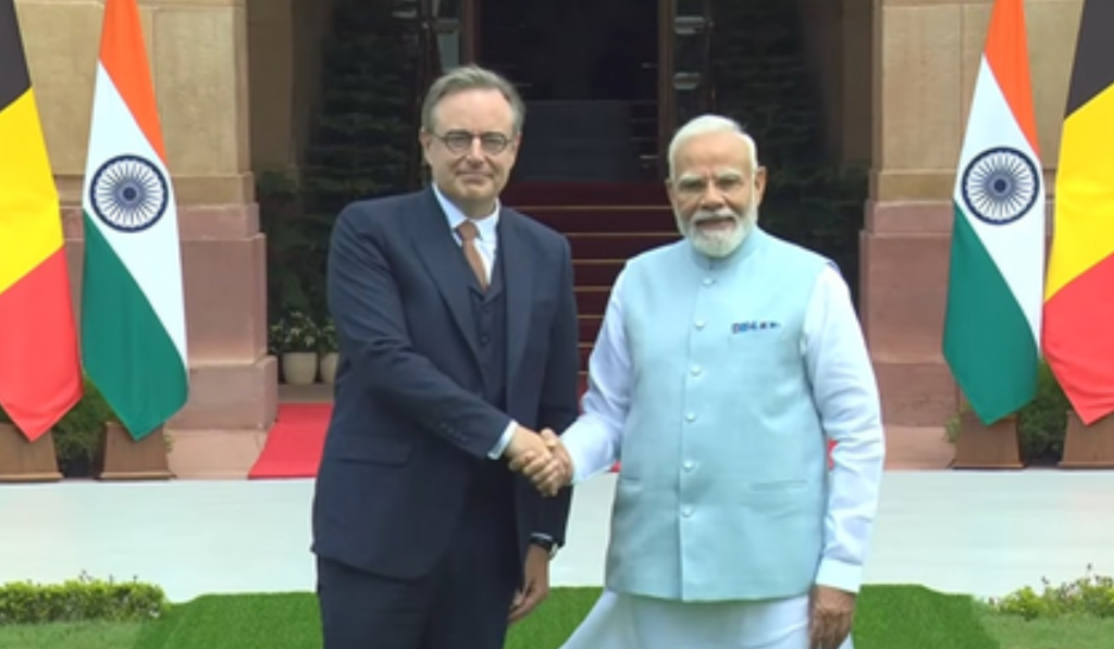PM Modi, Belgian counterpart Wever hold bilateral talks at Hyderabad House