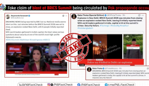 Government dismisses report of deadly explosion at BRICS Summit as fake
