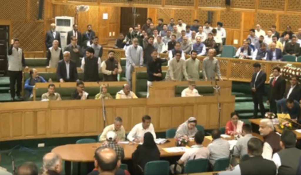 J&K Assembly Sees Heated Debate Over Hari Singh, Sheikh Abdullah Holidays; BJP Walks Out