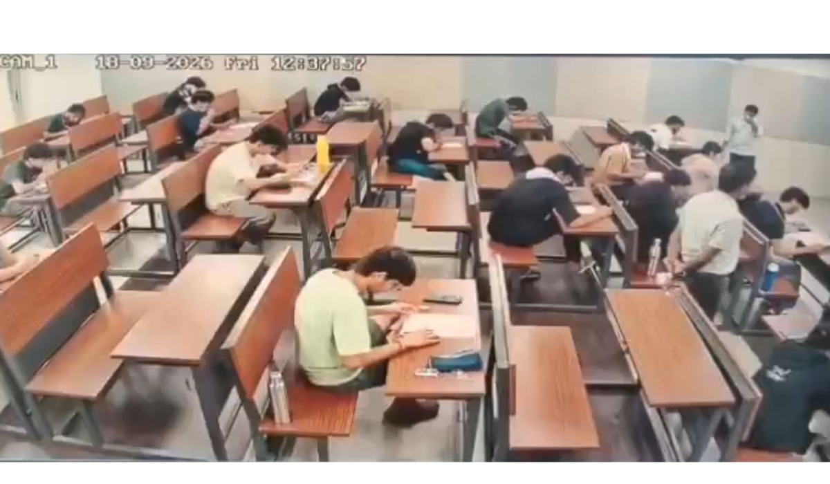 As Mumbai Police investigate IIT-Bombay student Sahil’s suicide, purported CCTV of exam hall goes viral on social media