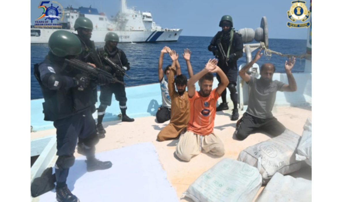 Coast Guard Cracks Down on Transnational Drug Network, Recovers Rs 3,000 Crore Narcotics