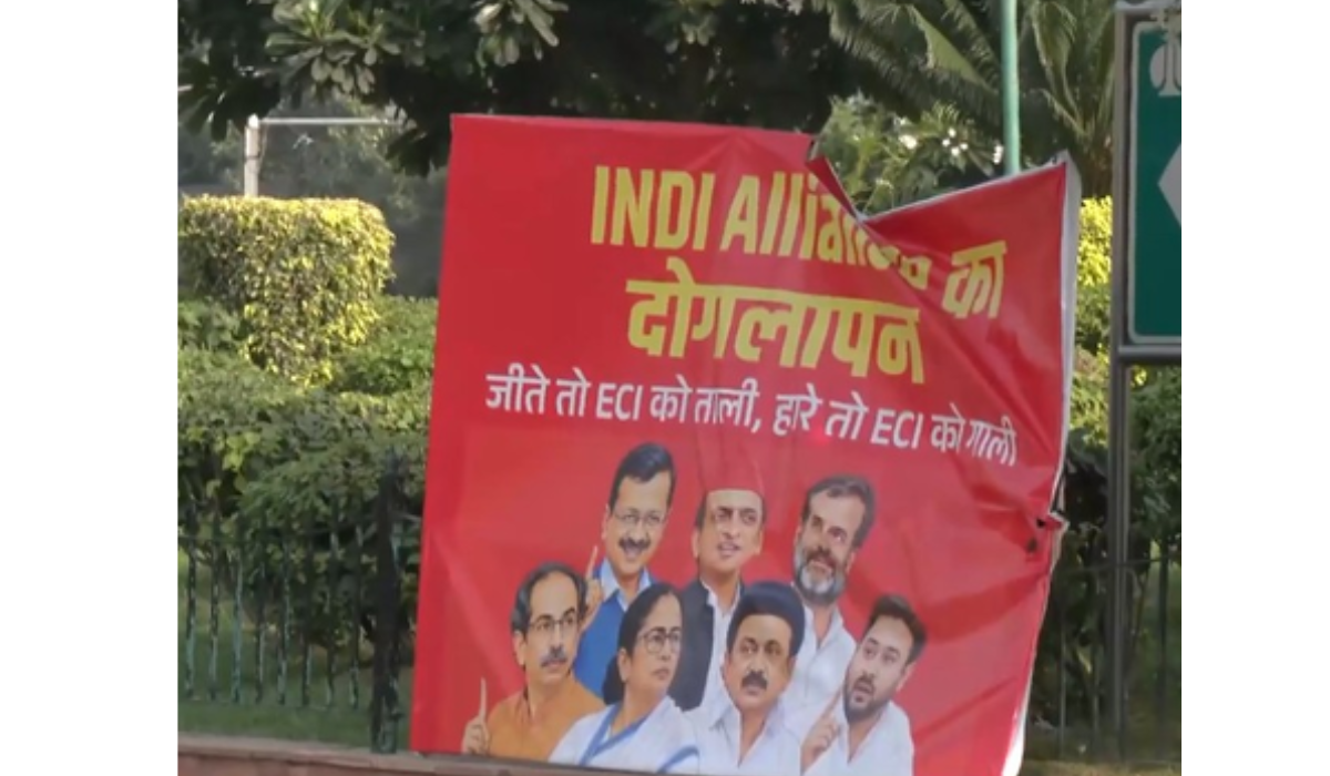 ‘Doglapan’ Posters Surface in Delhi Ahead of INDIA Bloc Meeting Over ECI Row