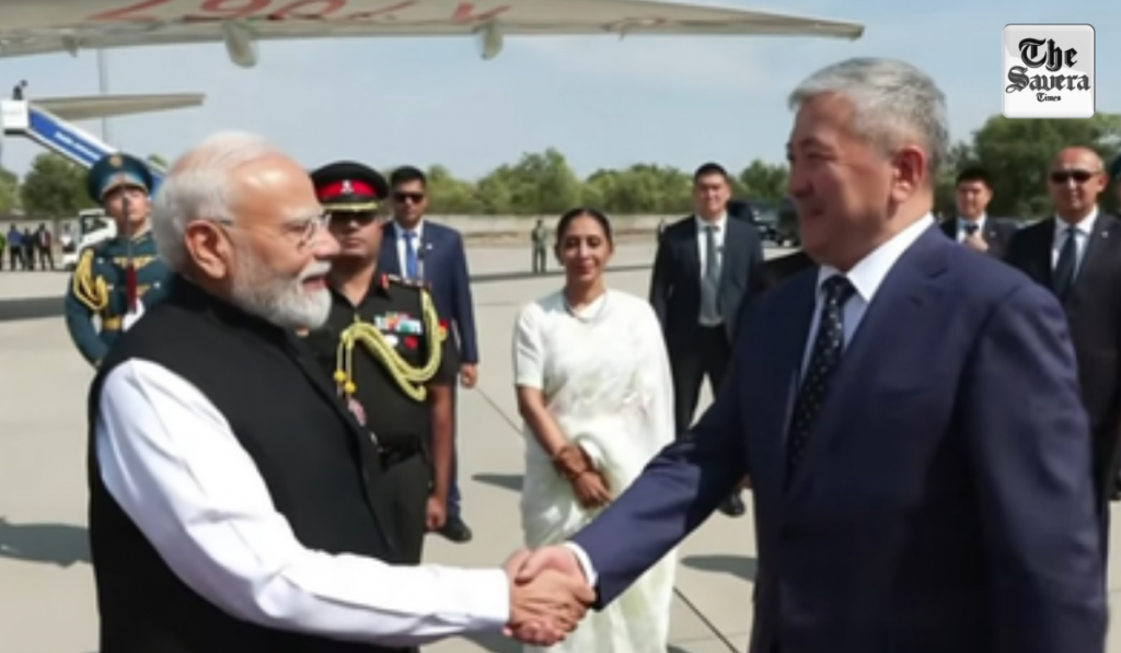 PM Modi emplanes for New Delhi after attending SCO Summit in Kyrgyzstan's Bishkek