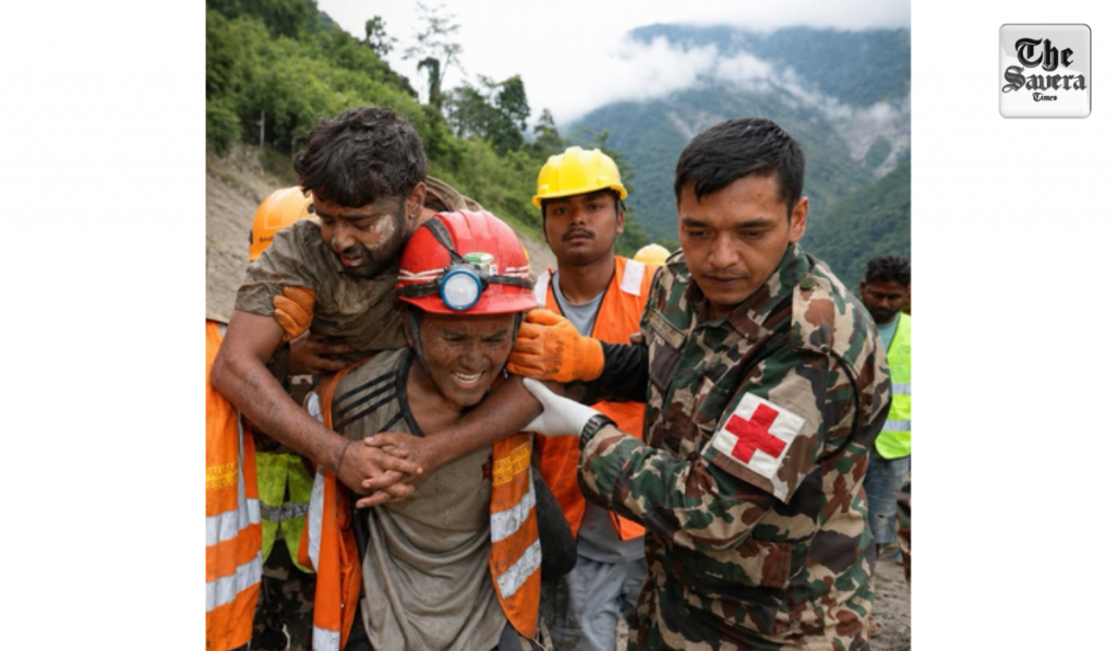 Nepal: Successful rescue operation at flood-hit hydro tunnel brings new hope to other anxious families