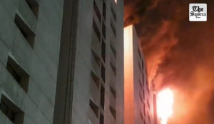 Major fire erupts at Surat textile market; over 20 fire tenders deployed, no casualties reported