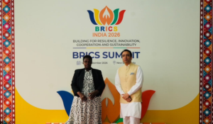 Uganda Vice President arrives in New Delhi to attend BRICS Summit