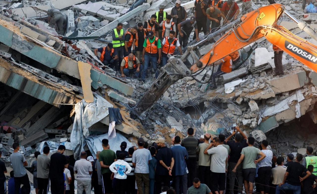 At least 20 killed after war-damaged Gaza building collapses