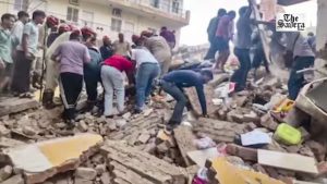 Delhi Building Collapse: 3 Dead, 11 Rescued in Satya Niketan; CM, L-G Reach Spot as Rescue Ops Continue