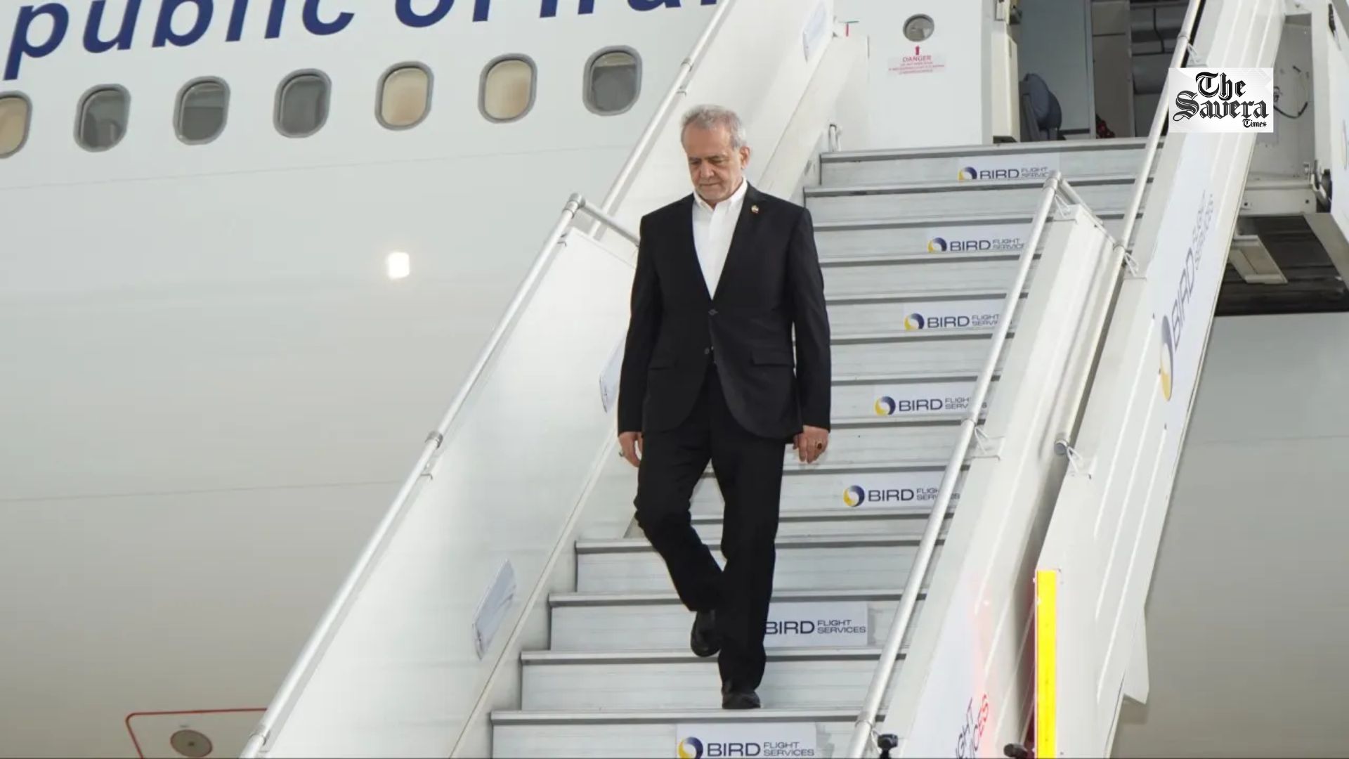 Iranian President Masoud Pezeshkian Arrives in New Delhi to Attend 18th BRICS Summit