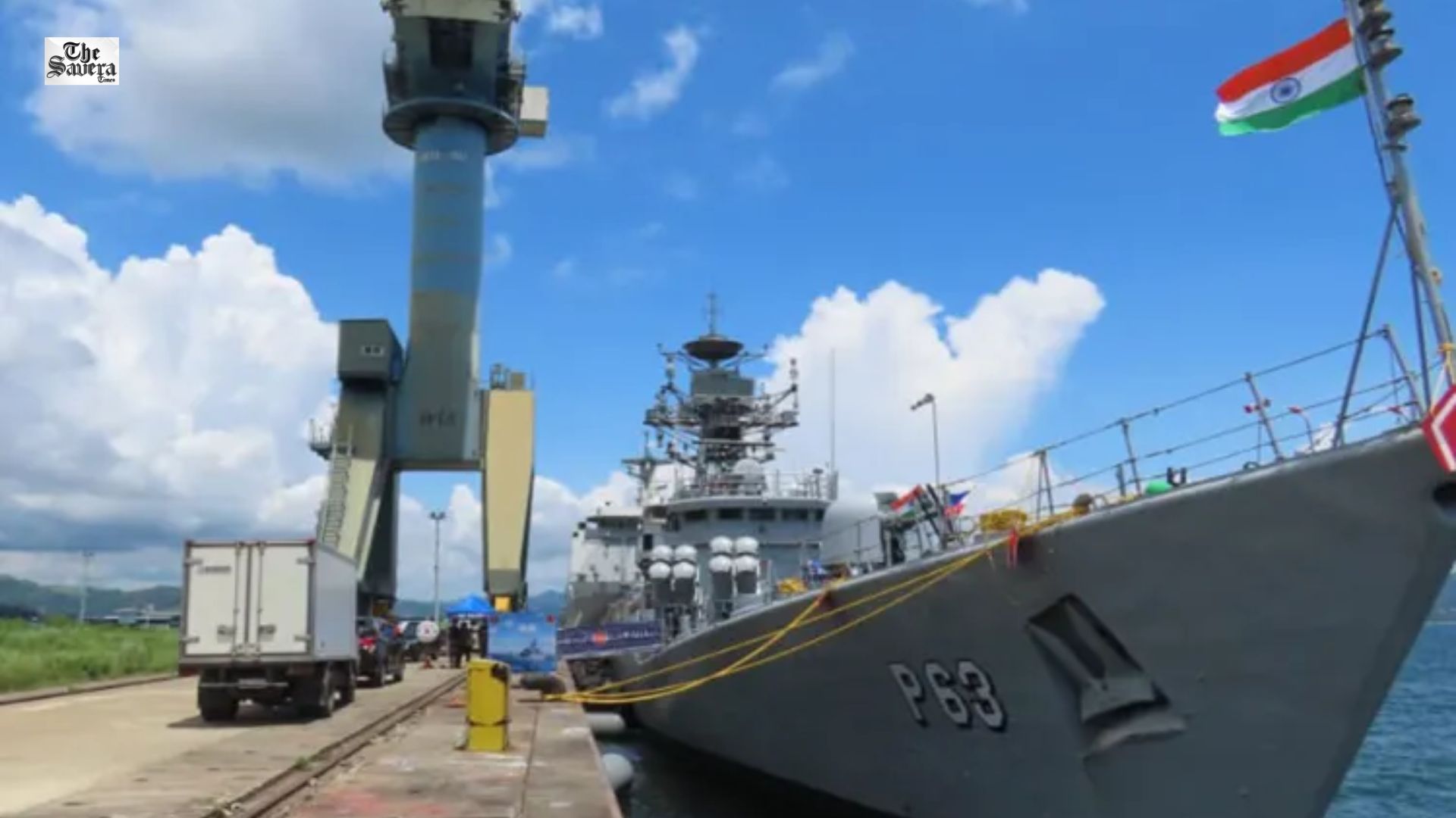 Indian Naval Ships Sahyadri, Kulish Reach Philippines for ADMM-Plus Maritime Activity