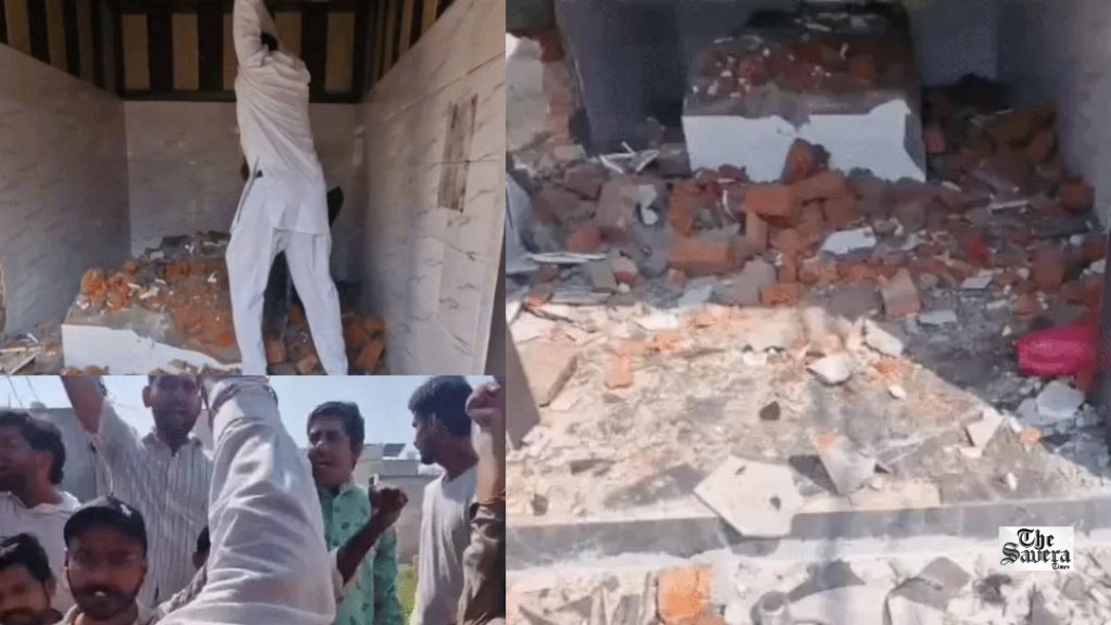 Karnal Mazar Demolished Amid Clash; Hindu Groups Recite Hanuman Chalisa, Police Deploy Force