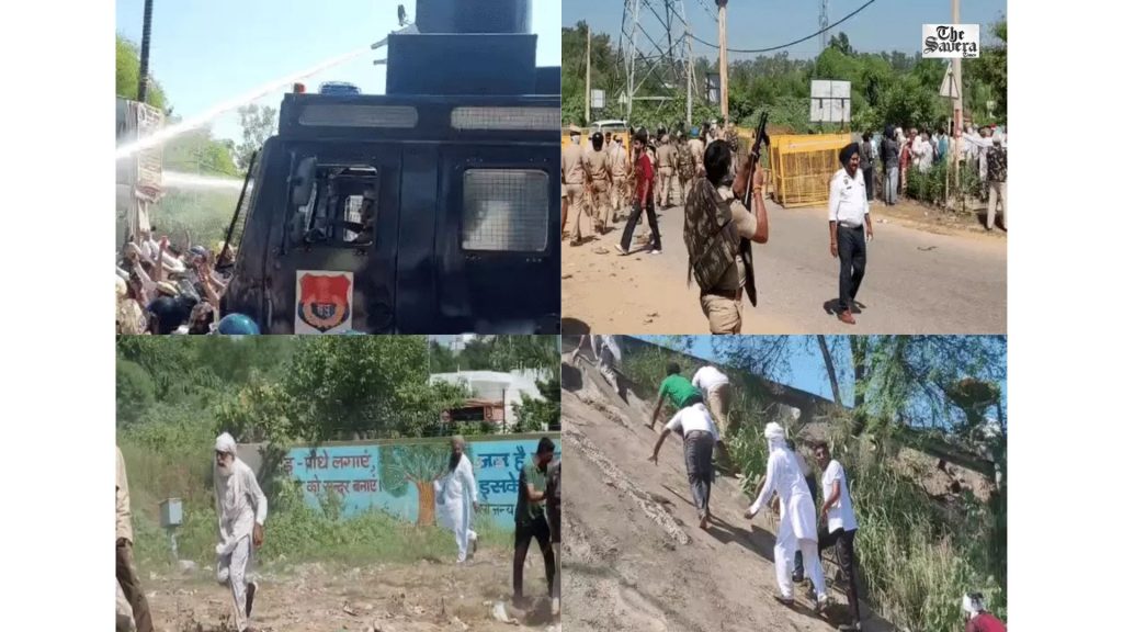 Kurukshetra Farmers Clash With Police Over Paddy Procurement; Tear Gas, Water Cannons Used
